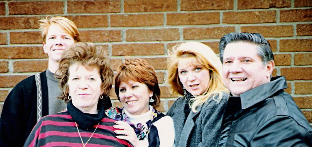 Jim, Virginia, Di, Sue, Woody, 1988